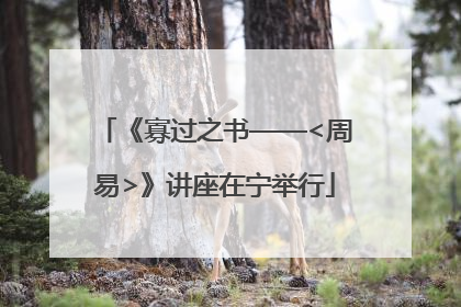 《寡过之书——<周易>》讲座在宁举行
