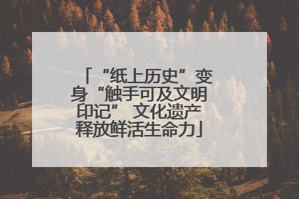 “纸上历史”变身“触手可及文明印记” 文化遗产释放鲜活生命力