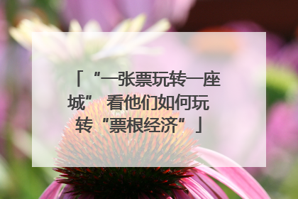 “一张票玩转一座城” 看他们如何玩转“票根经济”