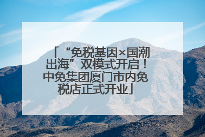 “免税基因×国潮出海”双模式开启！中免集团厦门市内免税店正式开业
