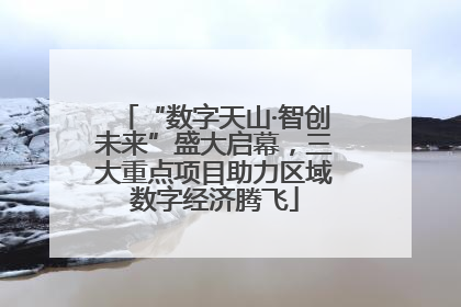 “数字天山·智创未来”盛大启幕，三大重点项目助力区域数字经济腾飞