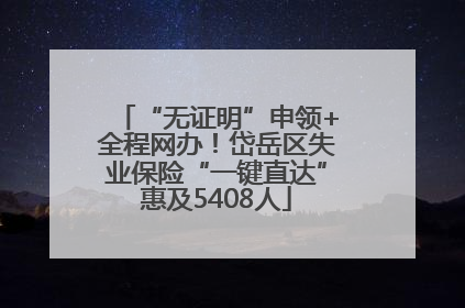 “无证明”申领+全程网办！岱岳区失业保险“一键直达”惠及5408人