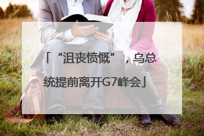 “沮丧愤慨”，乌总统提前离开G7峰会