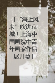 “海上风来”吹进京城！上海中国画院中青年画家作品展开幕