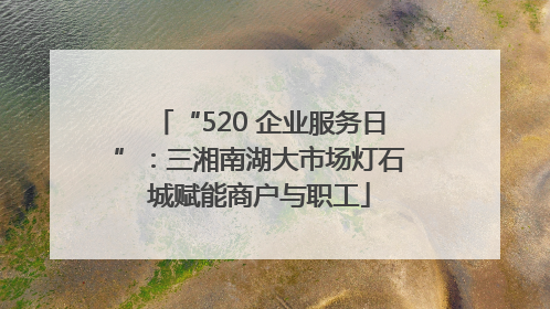 “520 企业服务日”：三湘南湖大市场灯石城赋能商户与职工