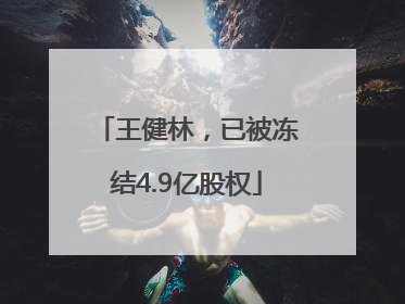 王健林，已被冻结4.9亿股权
