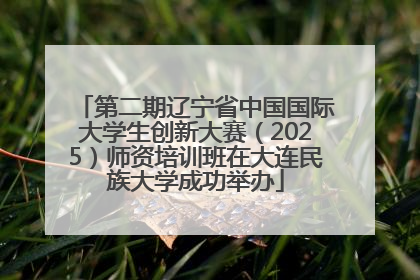 第二期辽宁省中国国际大学生创新大赛（2025）师资培训班在大连民族大学成功举办