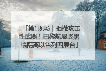 第1现场｜拒撤攻击性武器！巴黎航展竖黑墙隔离以色列四展台
