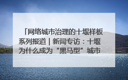 网络城市治理的十堰样板系列报道｜新闻专访：十堰为什么成为“黑马型”城市治理网络维度典型