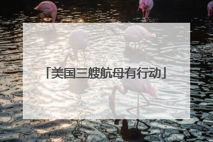 美国三艘航母有行动
