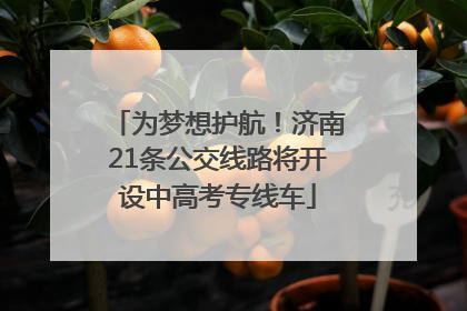 为梦想护航！济南21条公交线路将开设中高考专线车