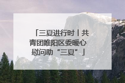 三夏进行时丨共青团睢阳区委暖心慰问助“三夏”