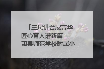 三尺讲台展芳华 匠心育人谱新篇——萧县师范学校附属小学第十三届班主任基本功大赛圆满举办