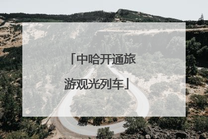中哈开通旅游观光列车