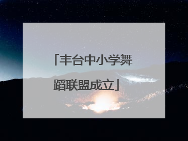 丰台中小学舞蹈联盟成立
