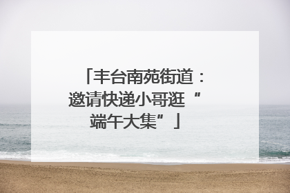 丰台南苑街道：邀请快递小哥逛“端午大集”