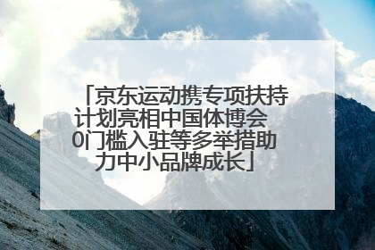 京东运动携专项扶持计划亮相中国体博会 0门槛入驻等多举措助力中小品牌成长
