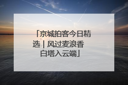 京城拍客今日精选｜风过麦浪香 白塔入云端