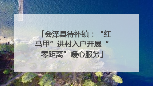 会泽县待补镇：“红马甲”进村入户开展“零距离”暖心服务