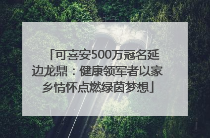 可喜安500万冠名延边龙鼎：健康领军者以家乡情怀点燃绿茵梦想