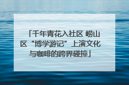 千年青花入社区 崂山区“博学游记”上演文化与咖啡的跨界碰撞