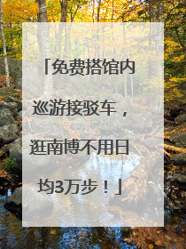 免费搭馆内巡游接驳车，逛南博不用日均3万步！