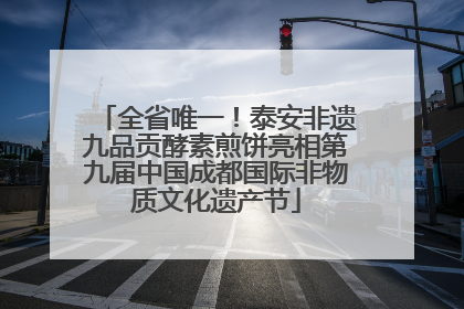 全省唯一！泰安非遗九品贡酵素煎饼亮相第九届中国成都国际非物质文化遗产节