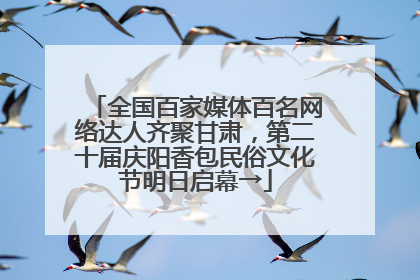 全国百家媒体百名网络达人齐聚甘肃，第二十届庆阳香包民俗文化节明日启幕→