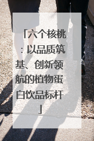 六个核桃：以品质筑基、创新领航的植物蛋白饮品标杆