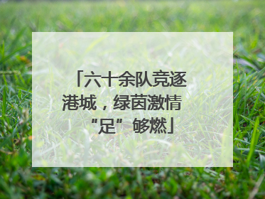 六十余队竞逐港城，绿茵激情“足”够燃