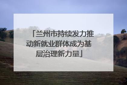 兰州市持续发力推动新就业群体成为基层治理新力量