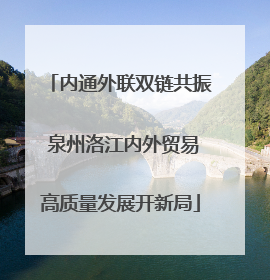 内通外联双链共振 泉州洛江内外贸易高质量发展开新局