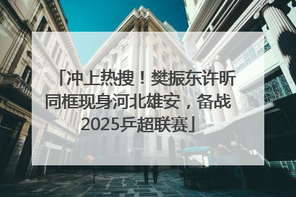 冲上热搜！樊振东许昕同框现身河北雄安，备战2025乒超联赛