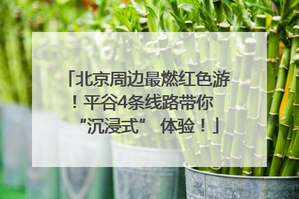 北京周边最燃红色游！平谷4条线路带你 “沉浸式” 体验！