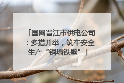 国网晋江市供电公司：多措并举，筑牢安全生产“铜墙铁壁”