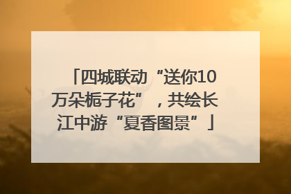 四城联动“送你10万朵栀子花”，共绘长江中游“夏香图景”