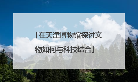 在天津博物馆探讨文物如何与科技结合