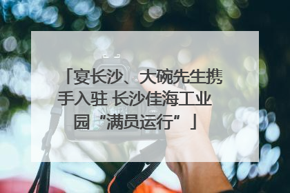 宴长沙、大碗先生携手入驻 长沙佳海工业园“满员运行”