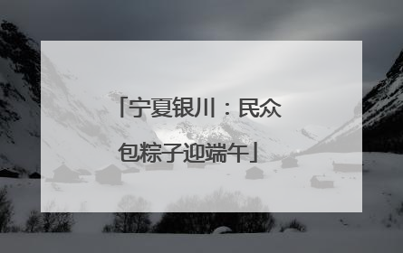 宁夏银川：民众包粽子迎端午