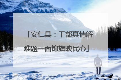 安仁县：干部真情解难题一面锦旗映民心