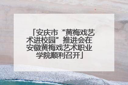 安庆市“黄梅戏艺术进校园”推进会在安徽黄梅戏艺术职业学院顺利召开