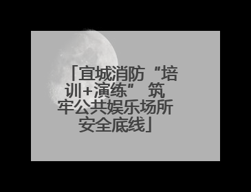 宜城消防“培训+演练” 筑牢公共娱乐场所安全底线