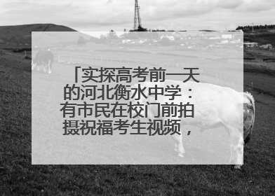 实探高考前一天的河北衡水中学：有市民在校门前拍摄祝福考生视频，有人从外地赶来沾沾“文气”