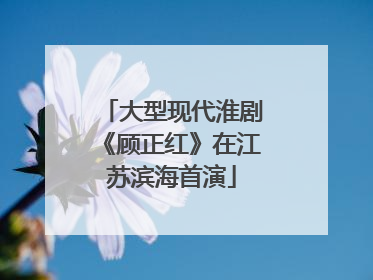 大型现代淮剧《顾正红》在江苏滨海首演