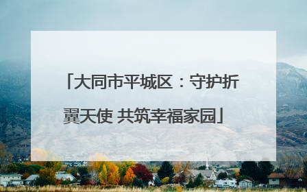 大同市平城区：守护折翼天使 共筑幸福家园