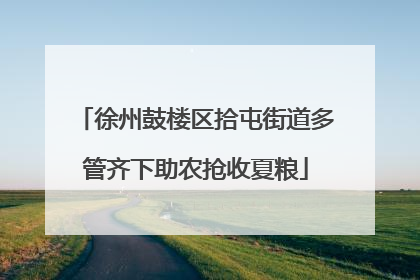 徐州鼓楼区拾屯街道多管齐下助农抢收夏粮