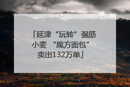延津“玩转”强筋小麦 “魔方面包”卖出132万单