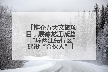 推介五大文旅项目，顺德龙江诚邀“环两江先行区”建设“合伙人”