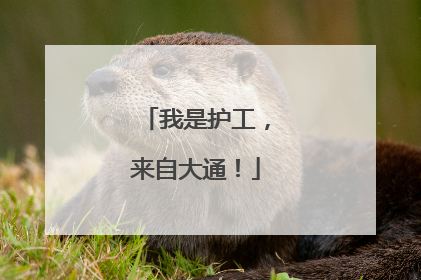 我是护工，来自大通！