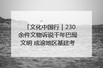 文化中国行｜230余件文物诉说千年巴蜀文明 成渝地区基建考古成果展开展
